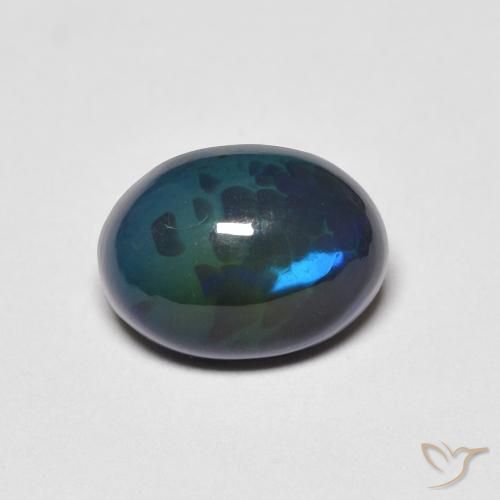 1.35ct Natürlicher Mehrfarbig Opal, Oval, Lichtundurchlässig