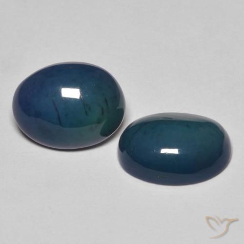 1.93 ct natürliche Mehrfarbig Opal-Edelsteine, Oval, Lichtundurchlässig