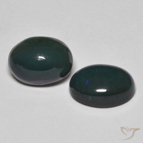 1.57 ct natürliche Mehrfarbig Opal-Edelsteine, Oval, Lichtundurchlässig