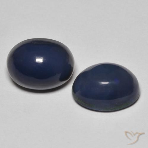 2.02 ct natürliche Mehrfarbig Opal-Edelsteine, Oval, Lichtundurchlässig
