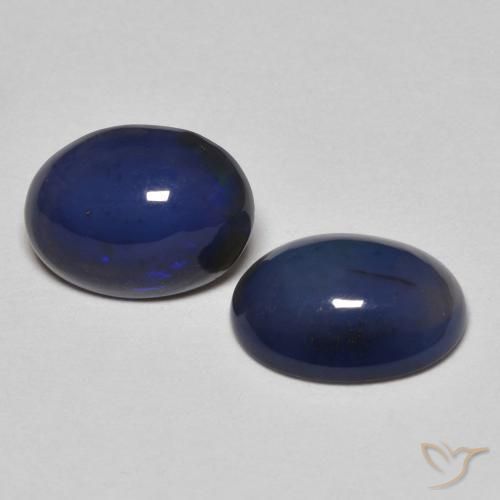 1.34 ct natürliche Mehrfarbig Opal-Edelsteine, Oval, Lichtundurchlässig