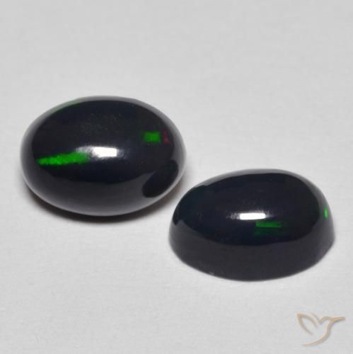 1.04 ct natürliche Mehrfarbig Opal-Edelsteine, Oval, Lichtundurchlässig