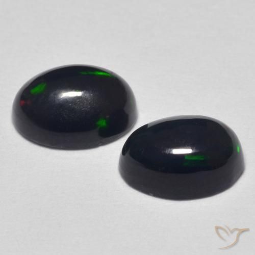 1.04 ct natürliche Mehrfarbig Opal-Edelsteine, Oval, Lichtundurchlässig