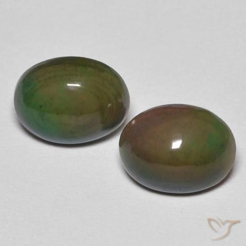 1.46ctw Natürlicher Mehrfarbig Opal, Oval, Lichtundurchlässig, Photo A