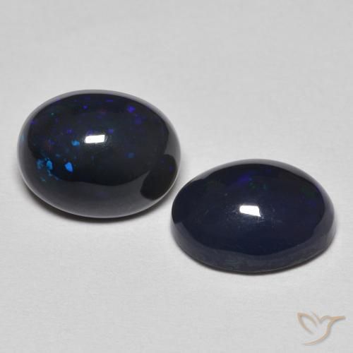 2.39 ct natürliche Mehrfarbig Opal-Edelsteine, Oval, Lichtundurchlässig