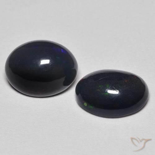 1.68 ct natürliche Mehrfarbig Opal-Edelsteine, Oval, Lichtundurchlässig