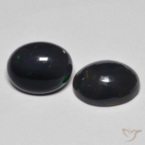 2.17 ct natürliche Mehrfarbig Opal-Edelsteine, Oval, Lichtundurchlässig
