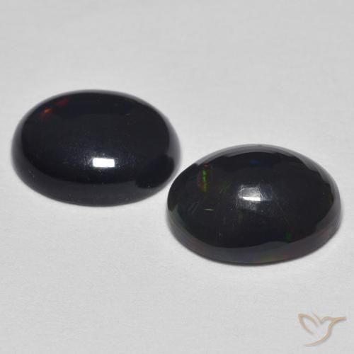 2.17 ct natürliche Mehrfarbig Opal-Edelsteine, Oval, Lichtundurchlässig