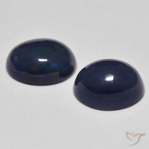 1.71 ct natürliche Mehrfarbig Opal-Edelsteine, Oval, Lichtundurchlässig