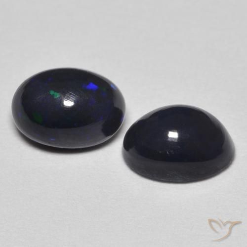 1.18 ct natürliche Mehrfarbig Opal-Edelsteine, Oval, Lichtundurchlässig