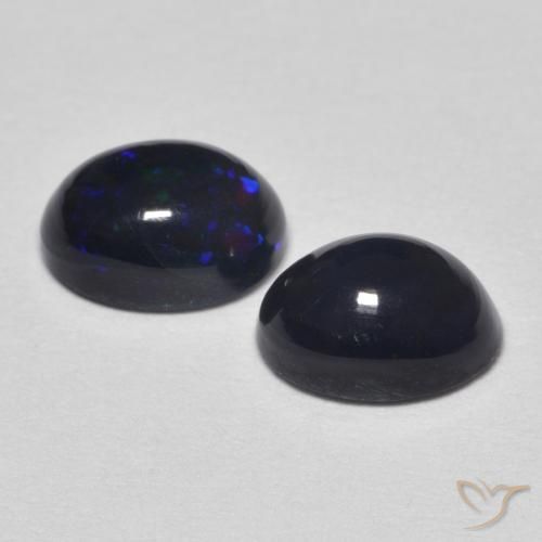 1.18 ct natürliche Mehrfarbig Opal-Edelsteine, Oval, Lichtundurchlässig