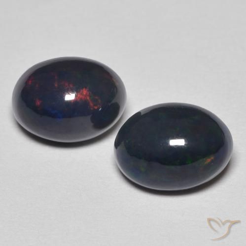 1.76ctw Natürlicher Mehrfarbig Opal, Oval, Lichtundurchlässig, Photo A