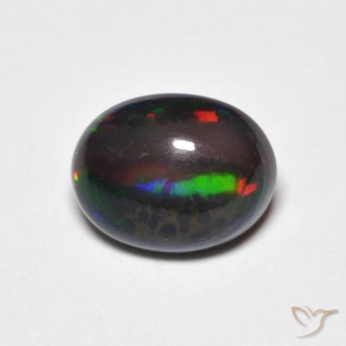 1.20ct Natürlicher Mehrfarbig Opal, Oval, Lichtundurchlässig