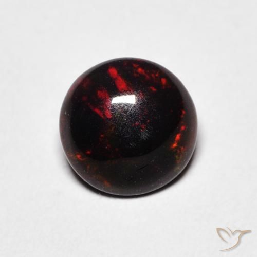 0.52ct Natürlicher Mehrfarbig Opal, Runden, Lichtundurchlässig