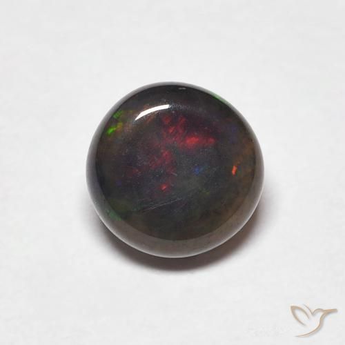 0.51ct Natürlicher Mehrfarbig Opal, Runden, Lichtundurchlässig, Photo A