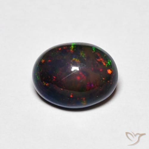 1.23ct Natürlicher Mehrfarbig Opal, Oval, Lichtundurchlässig