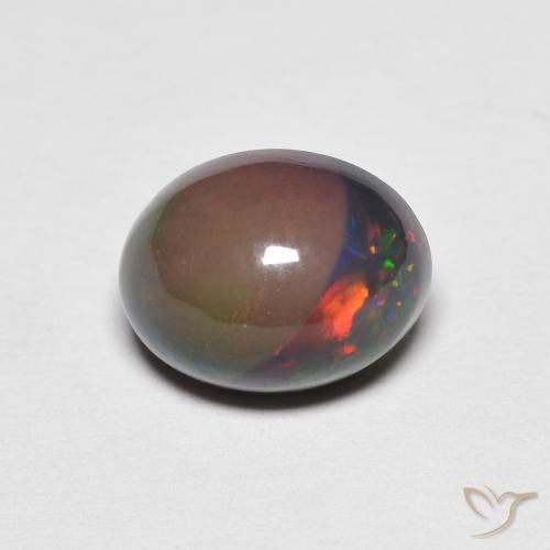 1.47ct Natürlicher Mehrfarbig Opal, Oval, Lichtundurchlässig