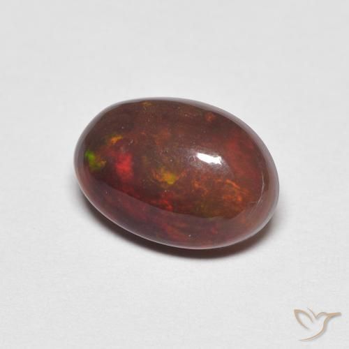 1.11ct Natürlicher Mehrfarbig Opal, Oval, Lichtundurchlässig