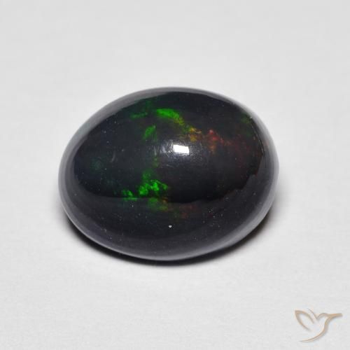 1.96ct Natürlicher Mehrfarbig Opal, Oval, Lichtundurchlässig