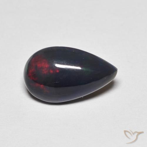 1.13ct Natürlicher Mehrfarbig Opal, Birnenform, Lichtundurchlässig