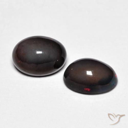 1.12 ct natürliche Mehrfarbig Opal-Edelsteine, Oval, Lichtundurchlässig