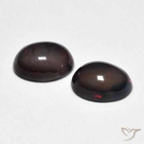 1.12 ct natürliche Mehrfarbig Opal-Edelsteine, Oval, Lichtundurchlässig
