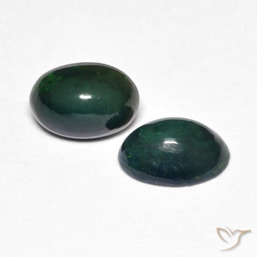 0.86 ct natürliche Mehrfarbig Opal-Edelsteine, Oval, Lichtundurchlässig