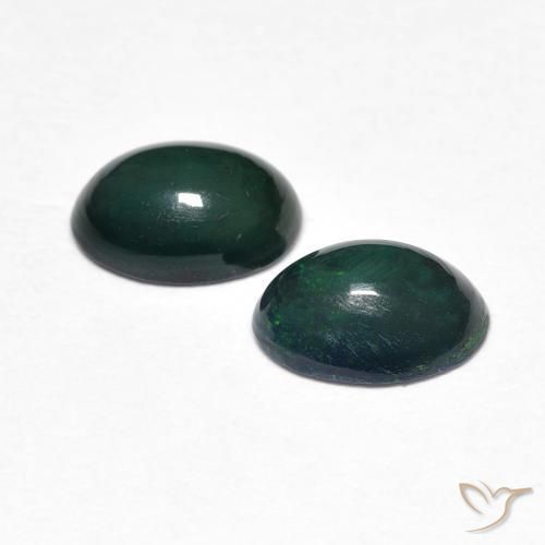 0.86 ct natürliche Mehrfarbig Opal-Edelsteine, Oval, Lichtundurchlässig