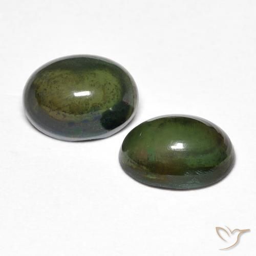 1.43 ct natürliche Mehrfarbig Opal-Edelsteine, Oval, Lichtundurchlässig