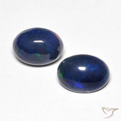 0.83ctw Natürlicher Mehrfarbig Opal, Oval, Lichtundurchlässig, Photo A
