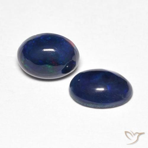 0.83 ct natürliche Mehrfarbig Opal-Edelsteine, Oval, Lichtundurchlässig