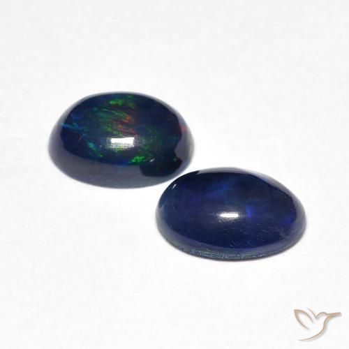 0.83 ct natürliche Mehrfarbig Opal-Edelsteine, Oval, Lichtundurchlässig