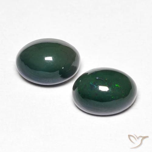 1.15ctw Natürlicher Mehrfarbig Opal, Oval, Lichtundurchlässig