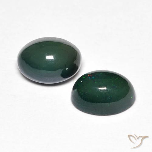 1.15 ct natürliche Mehrfarbig Opal-Edelsteine, Oval, Lichtundurchlässig