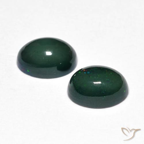 1.15 ct natürliche Mehrfarbig Opal-Edelsteine, Oval, Lichtundurchlässig