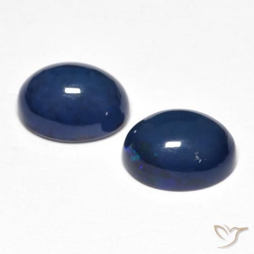 1.82 ct natürliche Mehrfarbig Opal-Edelsteine, Oval, Lichtundurchlässig
