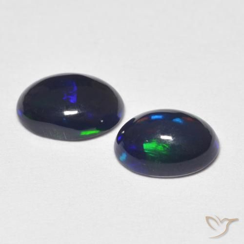 0.85 ct natürliche Mehrfarbig Opal-Edelsteine, Oval, Lichtundurchlässig