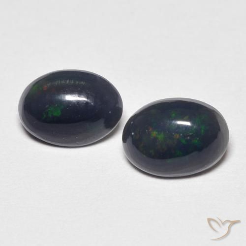 0.79ctw Natürlicher Mehrfarbig Opal, Oval, Lichtundurchlässig, Photo A