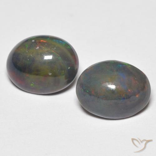 2.19ctw Natürlicher Mehrfarbig Opal, Oval, Lichtundurchlässig