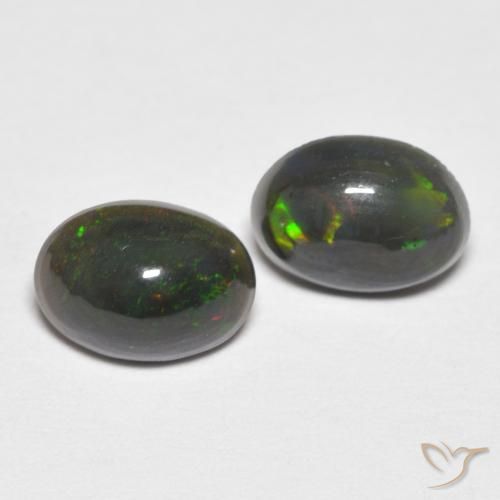 0.85ctw Natürlicher Mehrfarbig Opal, Oval, Lichtundurchlässig, Photo A