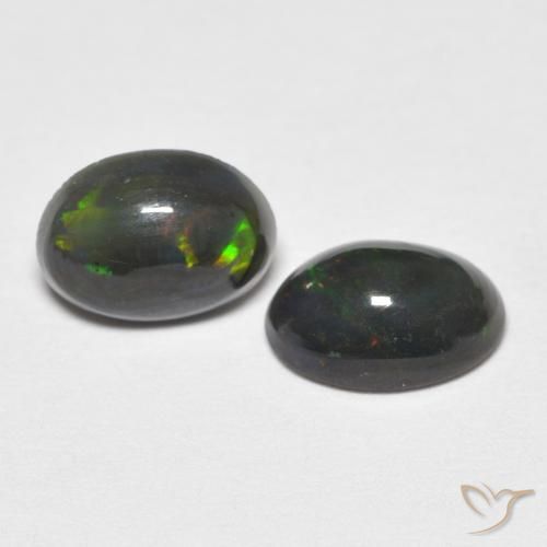 0.85 ct natürliche Mehrfarbig Opal-Edelsteine, Oval, Lichtundurchlässig
