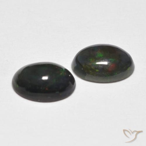 0.85 ct natürliche Mehrfarbig Opal-Edelsteine, Oval, Lichtundurchlässig