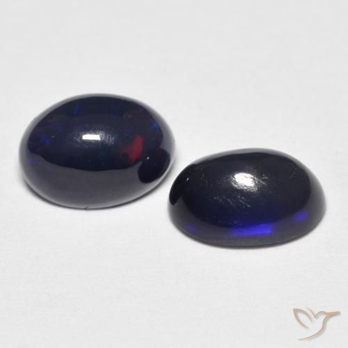 1.03 ct natürliche Mehrfarbig Opal-Edelsteine, Oval, Lichtundurchlässig