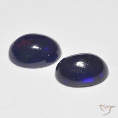 1.03 ct natürliche Mehrfarbig Opal-Edelsteine, Oval, Lichtundurchlässig
