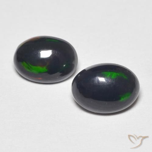 0.80ctw Natürlicher Mehrfarbig Opal, Oval, Lichtundurchlässig