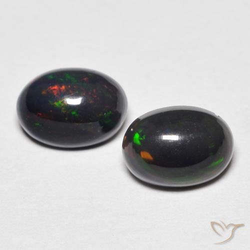 0.93ctw Natürlicher Mehrfarbig Opal, Oval, Lichtundurchlässig