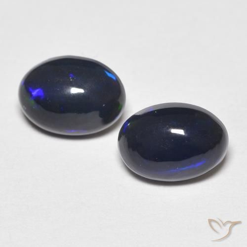0.97ctw Natürlicher Mehrfarbig Opal, Oval, Lichtundurchlässig