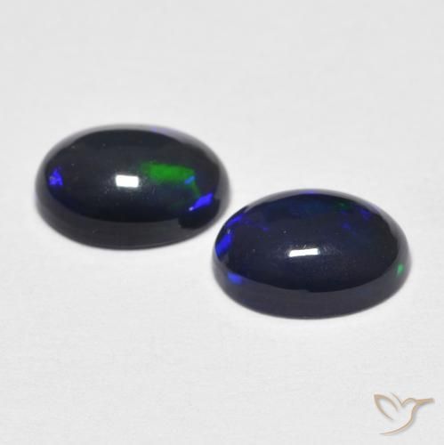 0.97 ct natürliche Mehrfarbig Opal-Edelsteine, Oval, Lichtundurchlässig