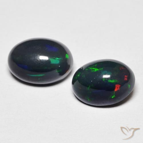 1.21ctw Natürlicher Mehrfarbig Opal, Oval, Lichtundurchlässig