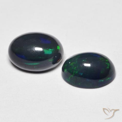 1.21 ct natürliche Mehrfarbig Opal-Edelsteine, Oval, Lichtundurchlässig